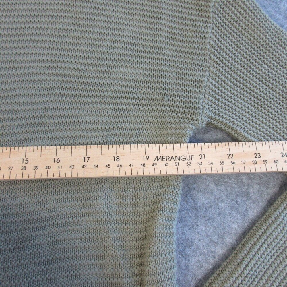 Pact Womens Funnel Neck Sweater Tunic XS Split Hem Organic Cotton Green 440 - Picture 4 of 11